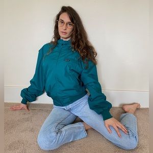 Vintage Rare Find 90's Members Only Men's Teal Green Bomber Jacket - Size 42/L